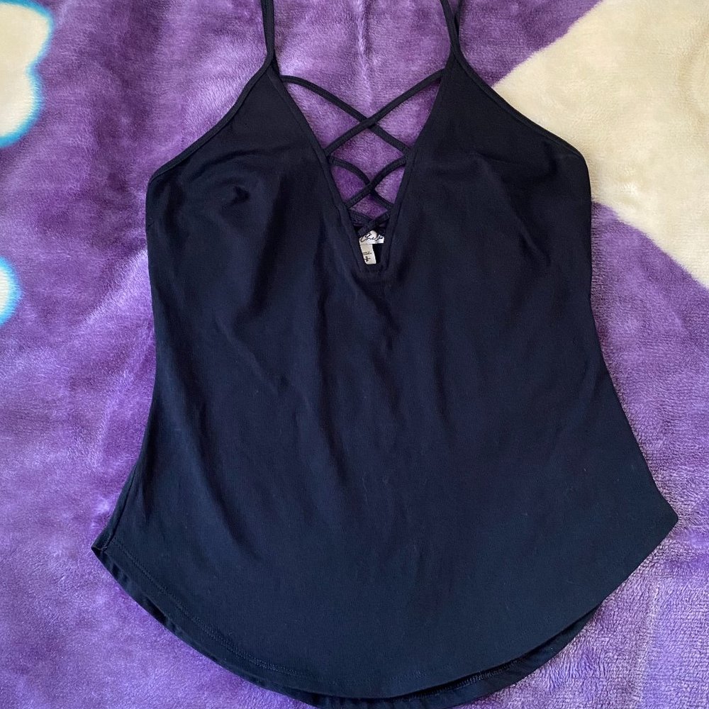 Express Lace-Up Top - Picture 2 of 2